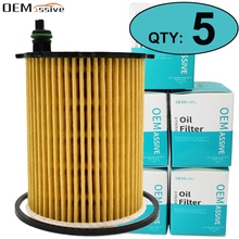 Set Of 5, Oil Filter 1109AY For Citroen C2 C4 Nemo Fiat Scudo Ford S-MAX Grand Ikon Peugeot 208 Ranch Partner Grand Suzuki Fiat 2024 - buy cheap