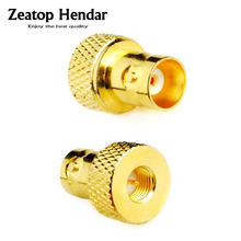 10Pcs Brass Gold Plated SMA Male to BNC Female Connector RF Coaxial Coax Adapter 2024 - buy cheap