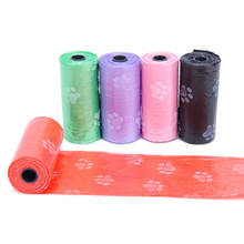 1 Roll=15PCS Degradable Pet Dog Waste Poop Bag With Printing Doggy Excrement Bag 2024 - buy cheap