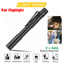 Linterna LED de bolsillo impermeable, Mini lámpara de luz, no aplicable, uso con pilas AAA 2024 - compra barato