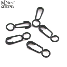 MNFT 1Bag Carp Fishing Quick Kwik Change Link 8 shape Clips Snap Connector Pin Matt Black Color Carp Fishing Terminal End Tackle 2024 - buy cheap