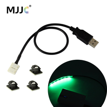 Conector de tira de luces LED USB a 2 pines, 8MM, conectores rápidos sin soldadura para bricolaje, 5V DC, Color único, 2835, 3528 2024 - compra barato