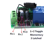 Atacado DC 12 v 10A relé 1CH RF sem fio Interruptor de Controle Remoto Transmissor + Receptor Frete Grátis - especificações