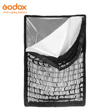 Godox-softbox Rectangular portátil con montaje Bowens para Flash de estudio, de rejilla de nido de abeja Softbox, 60x90cm, 24x35 pulgadas 2024 - compra barato
