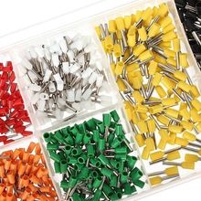 800Pcs/lot Electrical wire Connector E0506 - E6012 Crimp Terminal Set Copper Insulated Cord Pin 20-10 KWG cable assorted kit diy 2024 - buy cheap