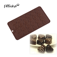 Forma filbake molde de chocolate 3d silicone diy molde de bolo de doces bakeware cupcake ferramentas de cozimento para ferramentas de decoração do bolo molde de gelo 2024 - compre barato