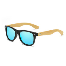 Gafas de sol de madera de bambú para hombre y mujer, lentes de sol con montura cuadrada, Estilo Vintage, a la moda, UV400 2024 - compra barato