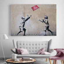 Cuadros Banksy Girls and Boys Posters and Prints Canvas Wall Pop Art Graffiti Painting Decorative Picture Nordic Decoration 2024 - buy cheap