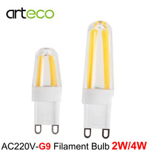 AC220V G9 LED Filament Bulb 2W 4W Dimmable LED Bulb G9 Silicon Gel LED Spotlight Replace Halogen Lamp Chandelier Crystal Light 2024 - buy cheap