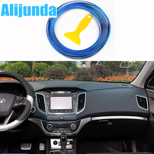Alijunda-perfil exterior interior de rejilla de coche, cinta decorativa de 5 m para Hyundai ix35 iX45 iX25 i20 i30 Sonata,Verna,Solaris 2024 - compra barato