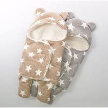 Soft Coral Fleece Baby infant winter Swaddle as envelope for newborn wrap Newborn blanket swaddling Envelope Stroller Bedding 2024 - buy cheap