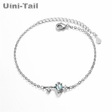 Uini-tail-pulsera de plata de ley 925 con cristal de imitación, accesorio sencillo de Corea, color rojo, sueño, universo, Planeta, regalo para estudiantes 2024 - compra barato