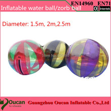 2m de diâmetro transparente pvc inflável bola de água, água andando bola, zorb bola + freeshipping 2024 - compre barato
