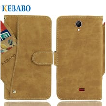 Cartera de cuero Vintage BQ BQ-5001L, funda de contacto de 5 ", ranuras para tarjetas de lujo con 3 abatible, cubierta con soporte magnético, bolsas protectoras para teléfono 2024 - compra barato