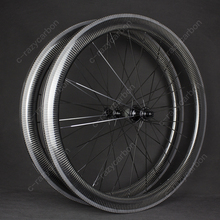 Durable 3k Twill Wholesale Carbon Fiber Bike Wheels 700C 30 to 90mm Road Clincher Wheel Super Light Hub Quality Racing Bicycle 2024 - buy cheap