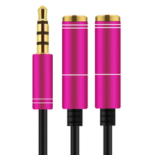 3,5 мм аудио стерео Y-разветвитель Удлинительный кабель 1 штекер на 2 гнезда AUX стерео шнур для наушников усилитель Телефона Динамик MP3 DVD 2024 - купить недорого