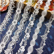 1 yard white Lace Ribbon DIY Sew Apparel Accessories Handmade Trims Wedding birthday party necklace Decoration 2024 - buy cheap