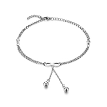 Boniskiss pulseira feminina, bracelete e pulseira de aço inoxidável, drop shipping, cor prata, 2020 2024 - compre barato