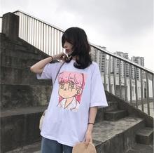 Camiseta Harajuku de manga corta con dibujos animados para mujer, camiseta de verano 2024 - compra barato