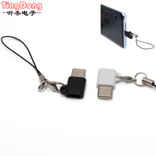 Адаптер TingDong с Micro USB «Мама» на Type-C «папа» для Letv, Xiaomi Mi 5X, Oneplus, Samsung S8 Plus 2024 - купить недорого