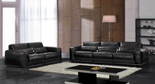 Hot sale modern chesterfield genuine leather living room sofa set furniture black full leather feather inside. 2024 - buy cheap