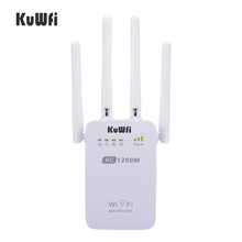 1200Mbps Wireless Wifi Booster Repeater Extender Router Access Point 2.4G/5G Dual Band With 4 External Antennas Support WPS 2024 - buy cheap