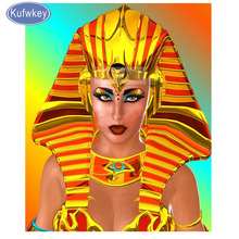 Full square drill embroidery"Egypt goddess"5d diy diamond painting Cross Stitch Kits 3d mosaic woman puzzle 5d wall painting new 2024 - buy cheap