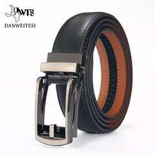 DWTS-cinturones de cuero con hebilla automática para hombre, cinturones de lujo de negocios, de aleación, a la moda 2024 - compra barato