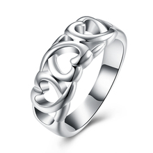 Wholesale Silver-plated Ring,Silver Fashion Jewelry,Three Kelp Women&Men Gift  Jewelry Finger Rings 2024 - купить недорого