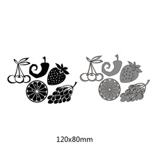 Fruit and Vegetables Metal Cutting Dies Stencils for DIY Scrapbook Photo Album Paper Card Decorative Craft Embossing 12*8CM 2024 - buy cheap