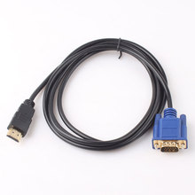1.8M HDMI To VGA Cable male to male Video Adapter For HDTV HD Player HDMI Free shipping 2024 - buy cheap