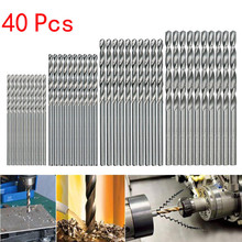 Drills for metal 40 Pcs Mini Drill HSS Bit 0.5mm-2.0mm Straight Shank PCB Twist Drill Bits Set drill accessories Broca^5 2024 - buy cheap