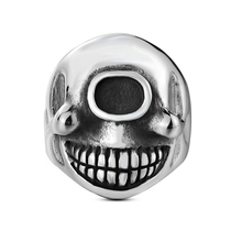 New Silver Colour Cool Biker Skull Ring men Stainless Steel Rings Motorcycle  Vintage Gothic Rock Punk Jewelry For Men Ring 2024 - buy cheap