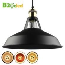 E27 промышленный подвесной светильник в ретро стиле, светодиодный светильник черного и белого цвета, лампа Эдисона, подвесной светильник 2024 - купить недорого
