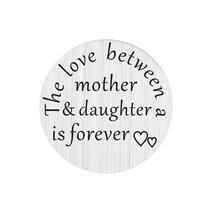 Mother & Daughter Is Forever Floating Locket Plates For 30mm Living Glass Memory Lockets10pcs/lot 2024 - buy cheap