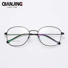 QIANJING coreano montura de gafas retro completo borde gafas doradas marco gafas clásicas ronda computadora gafas ópticas unisex de vidrio 2024 - compra barato