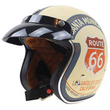 TORC мотоциклетный шлем 3/4 с открытым лицом мотоциклетный шлем в горошек утвержденный реактивный Стиль шлем безопасности кафе шлем для гонщика 2024 - купить недорого