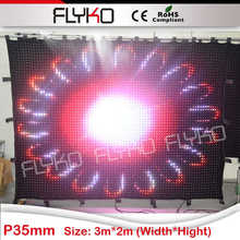 disco party lighting led curtain wall light/ led curtain for dj booth Flightcase Shipping 2024 - buy cheap