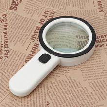 30X LED Magnifying Glass Handheld Lighted Magnifier Double Glass Lens Jewelry Magnifier 2024 - buy cheap