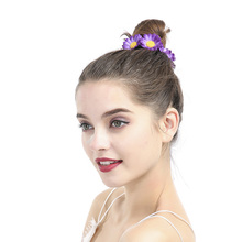 Cute Sweet Flower Hair Scrunchies Rubber Gum Scrunchie Women Elastic Hair Bands Girls Ponytail Holder Sunflower Hair Accessoires 2024 - buy cheap