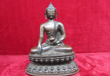 fast shipping USPS to USA S2882 8" Tibet Buddhism Old Pure purple Bronze Copper Sakyamuni Tathagata Buddha Statue 2024 - buy cheap