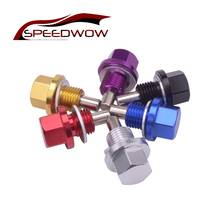 SPEEDWOW M20*1.25 Racing Magnetic Oil Sump Nut Drain Plug Screw  Oil Drain Sump Nut 5 Colors 2024 - buy cheap