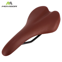 MOVIGOR Mountain Bike Saddle Leather Bicycle Front Seat MTB Road Bike non-slip Ultralight Saddle Vtt Cycling parts Accessories 2024 - buy cheap