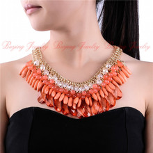 New 3 Color Hot Arrival Big Resin Necklaces& Pendants Trendy Fashion Bubble Bib Choker Chunky Statement Necklace Women Jewelry 2024 - buy cheap