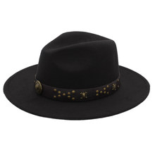 Fashion Winter Autumn Wool Men Fedora Hat Wide Brim Gentleman Jazz Church Godfather Steampunk Cap Size 56-58cm 2024 - buy cheap