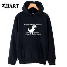 404 geek a internet está quebrada então eu estou fora hoje roupas de casal meninos homem masculino outono inverno velo hoodies 2024 - compre barato