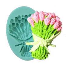 DIY Silicone Fondant Mold   3D  Cake Decoration  Rose shape of cake tools  cooking tools of  chocolate mold 2024 - buy cheap