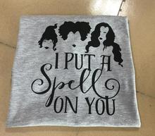 Summer Stylish Clothing Tee I Put a Spell on You Slogan T-Shirt Halloweed Casual Tops Trendy Popular Grunge t shirt Gray Outfits 2024 - buy cheap