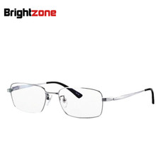 BRIGHTZONE brand high end pure titanium full eyeglasses designer spectacles frame eyewear prescription optical frame glasses 2024 - buy cheap