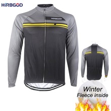 Hirbgod camisa de ciclismo estilosa masculina, 2019 tamanho grande com manga comprida, camisa de bicicleta para inverno, homem profissional 2024 - compre barato